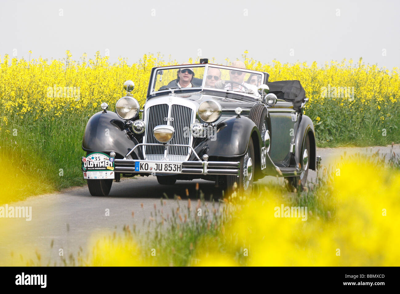 Horch 853 una cabriolet, Auto Union, costruito nel 1935, classic car, veicolo preferito di Goering nel Terzo Reich, rarità, vintage Foto Stock