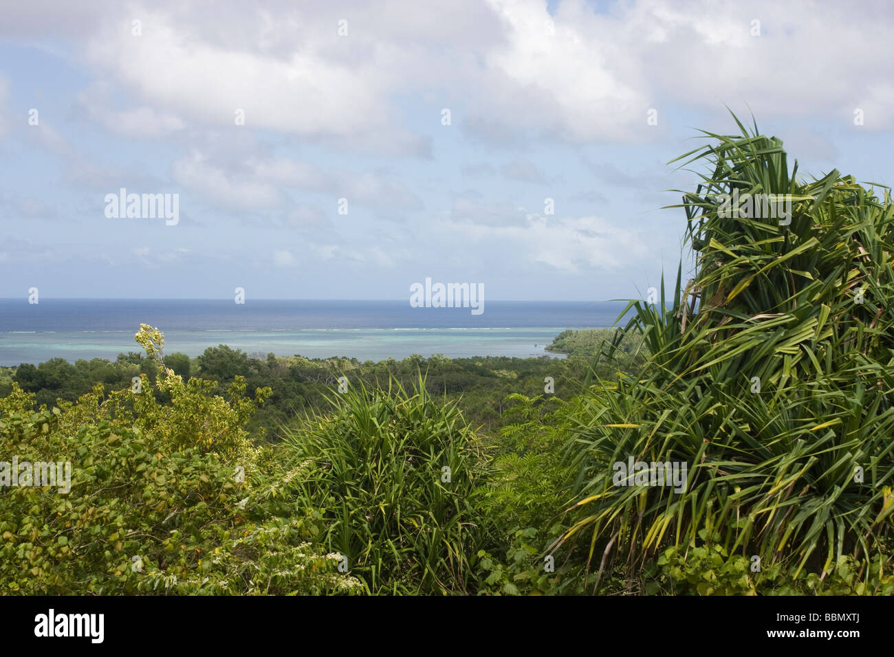 Il paesaggio dell'isola di Yap, Stati Federati di Micronesia Foto Stock