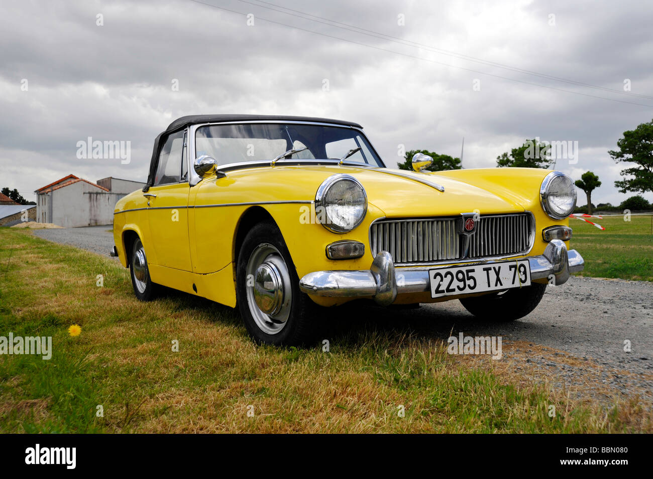 Vecchio classico MG cabrio sportive Automobile Automobile Foto Stock