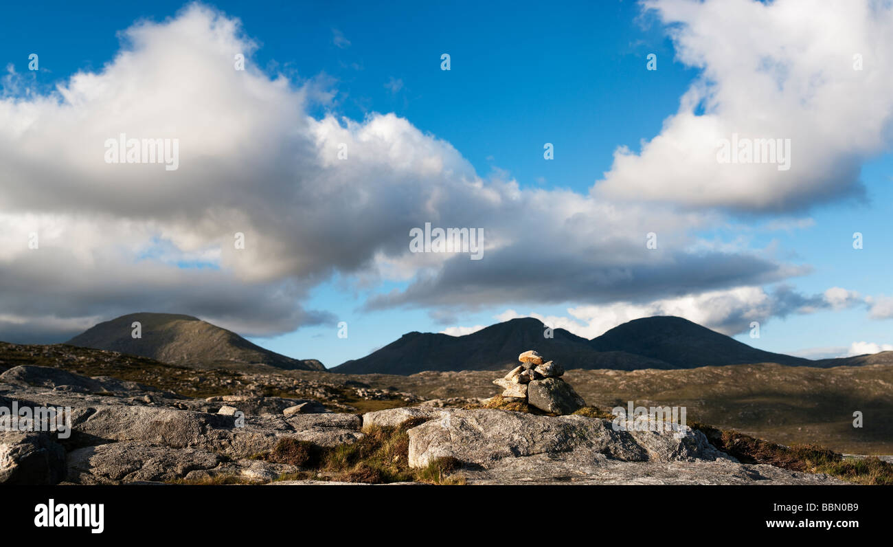 Paesaggio di montagna. Isle of Harris, Ebridi Esterne, Scozia Foto Stock