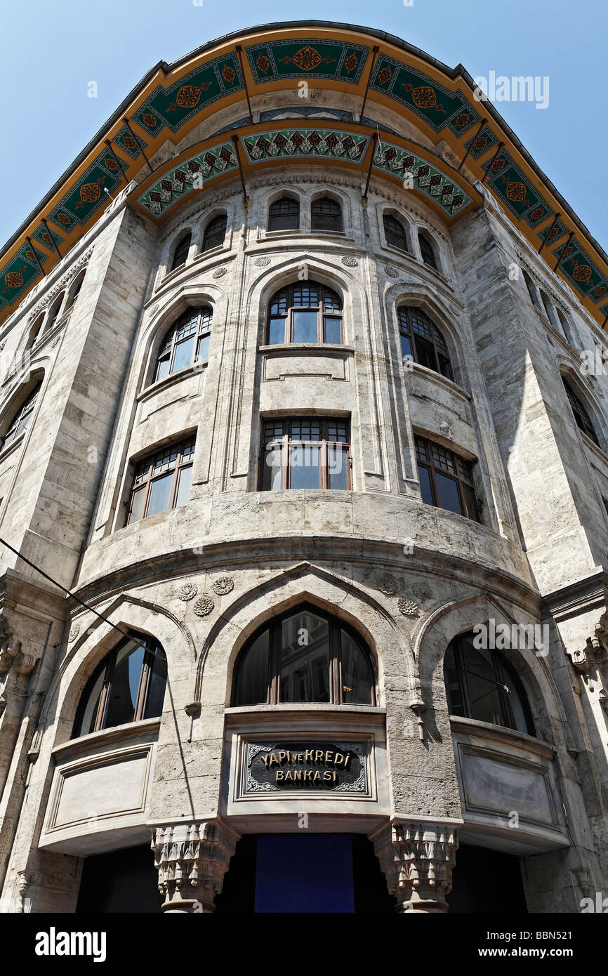 Banca ottomano edificio in stile Art Nouveau, distretto Sirkeci, Istanbul, Turchia Foto Stock