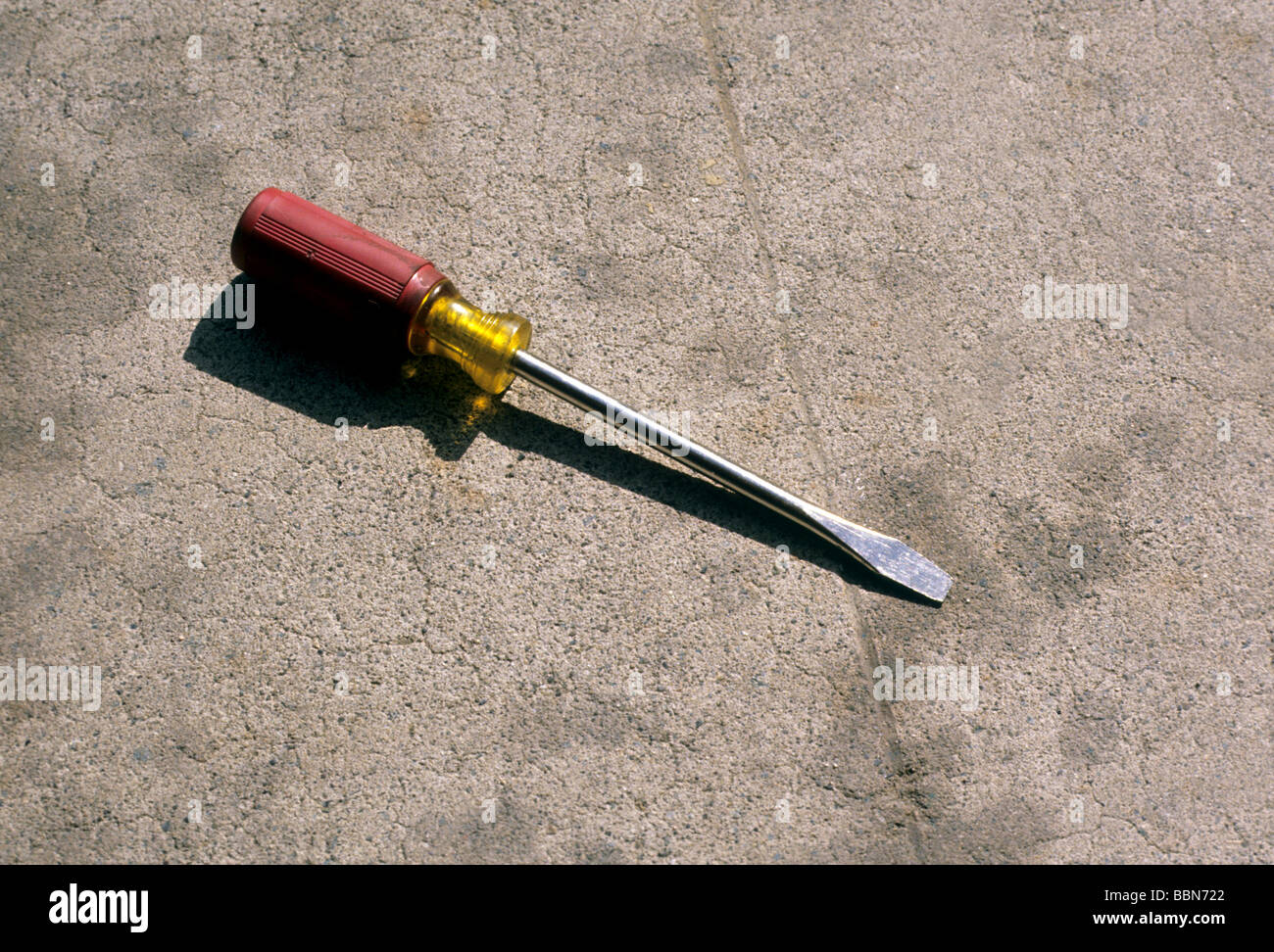 Attrezzo cacciavite meccanica della macchina lama piatta sfruttare Foto Stock