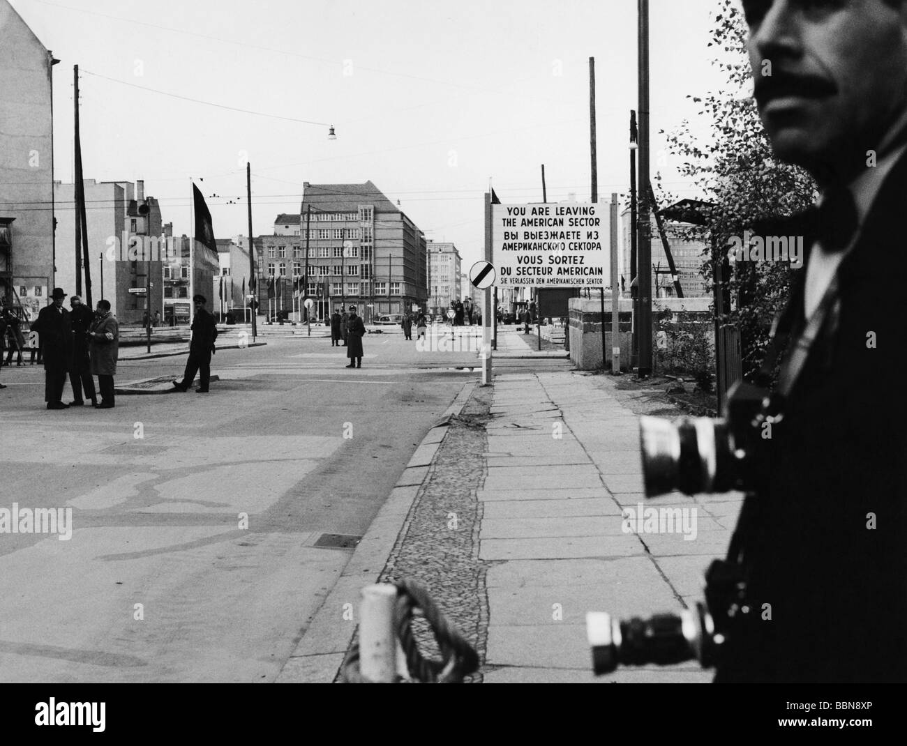 Geografia / viaggio, Germania, Berlino, ponte Glienicke, valico di frontiera, vista, 1960s, , Foto Stock