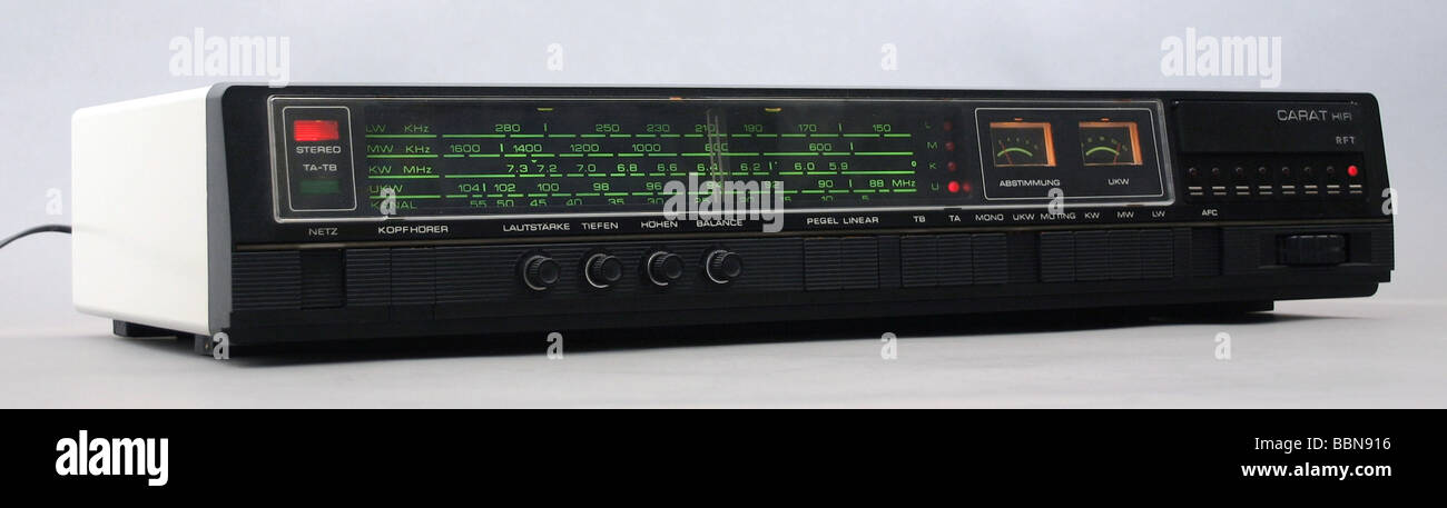 Broadcast, radio, radio, radio, ricevitore home stereo Hi-fi 'Carat S', realizzato da VEB Stern-radio Sonnerberg, 1979, Foto Stock
