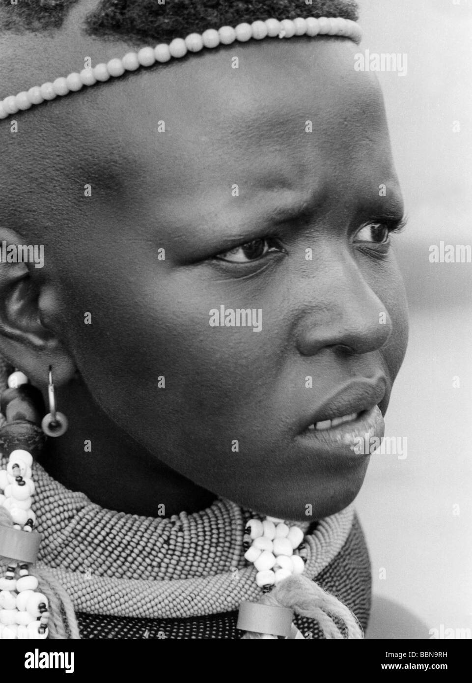 Persone, etnologia, africani, donne, ritratto di una donna africana, autunno 1964, Foto Stock