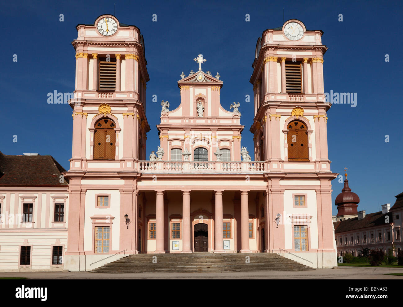Chiesa collegiata, Stift Goettweig monastero, Wachau, Mostviertel regione, Austria Inferiore, Austria, Europa Foto Stock