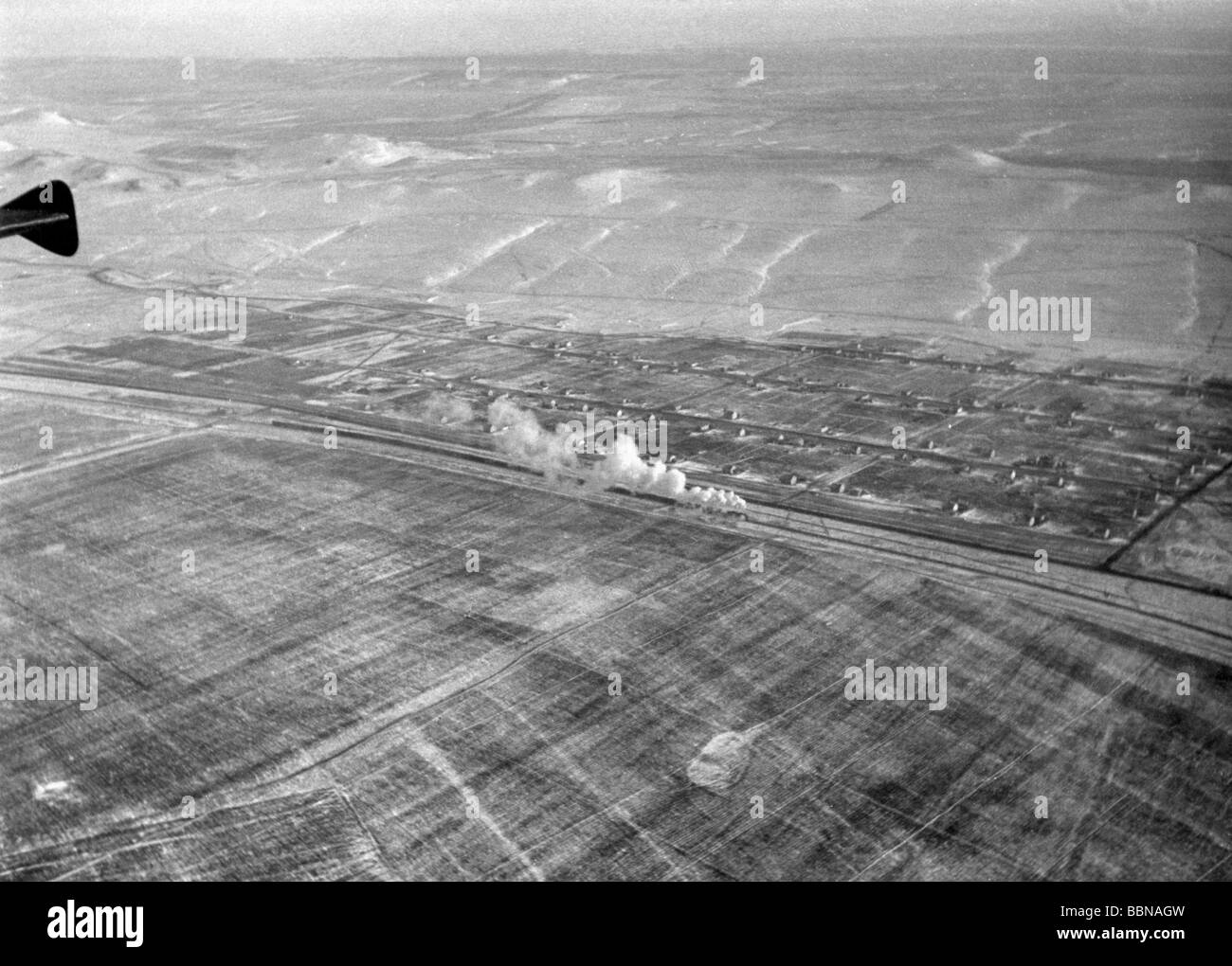 Eventi, Seconda guerra mondiale / seconda guerra mondiale, Russia, città / villaggi / paesaggi, paesaggio invernale a Kerch, Crimea, Ucraina, visto da un aereo tedesco, 6.2.1943, Foto Stock