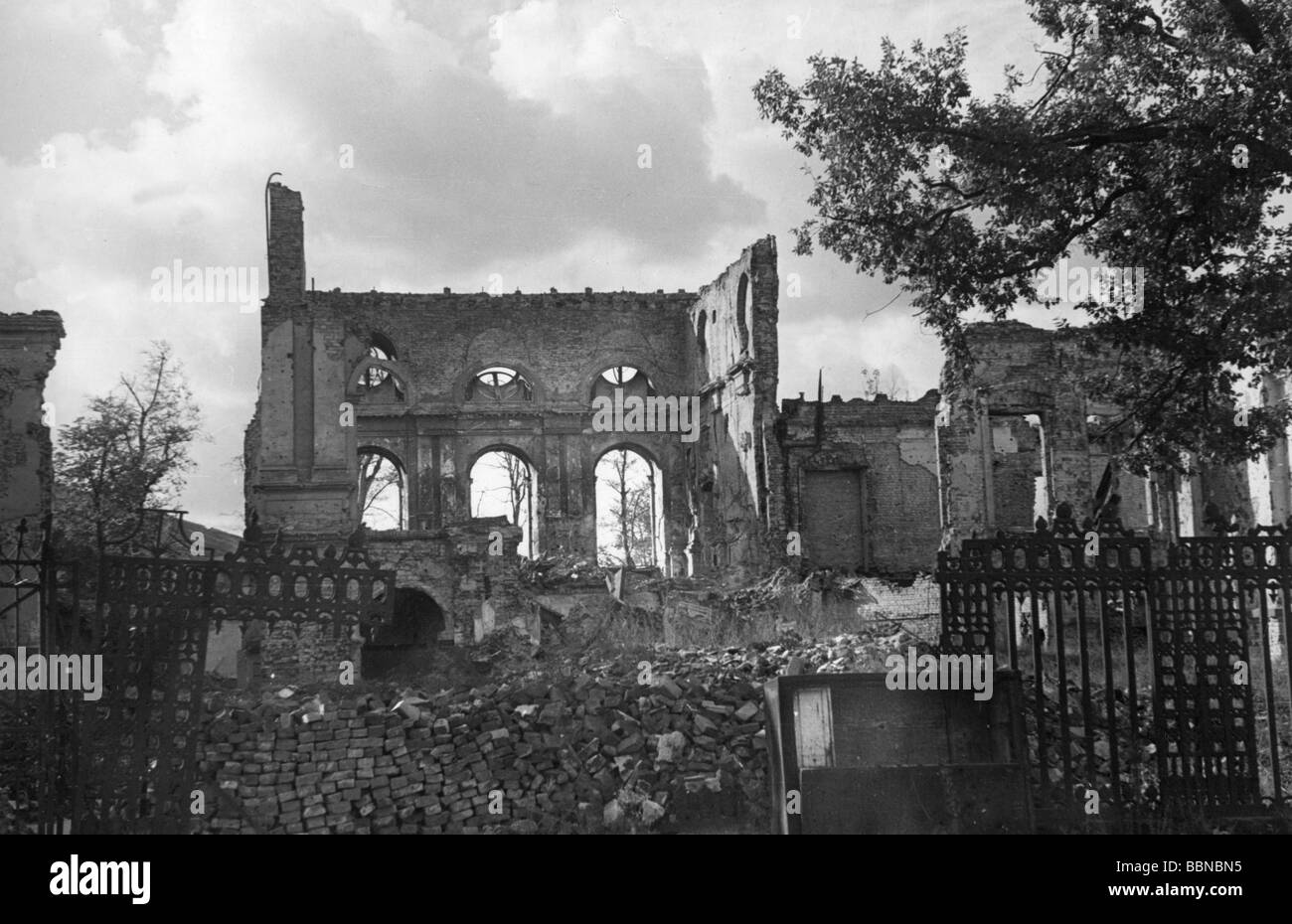 Eventi, epoca del dopoguerra, città distrutte, Berlino, palais of the Reich Chancellor, 77 Wilhelmstrasse, 1948, Foto Stock