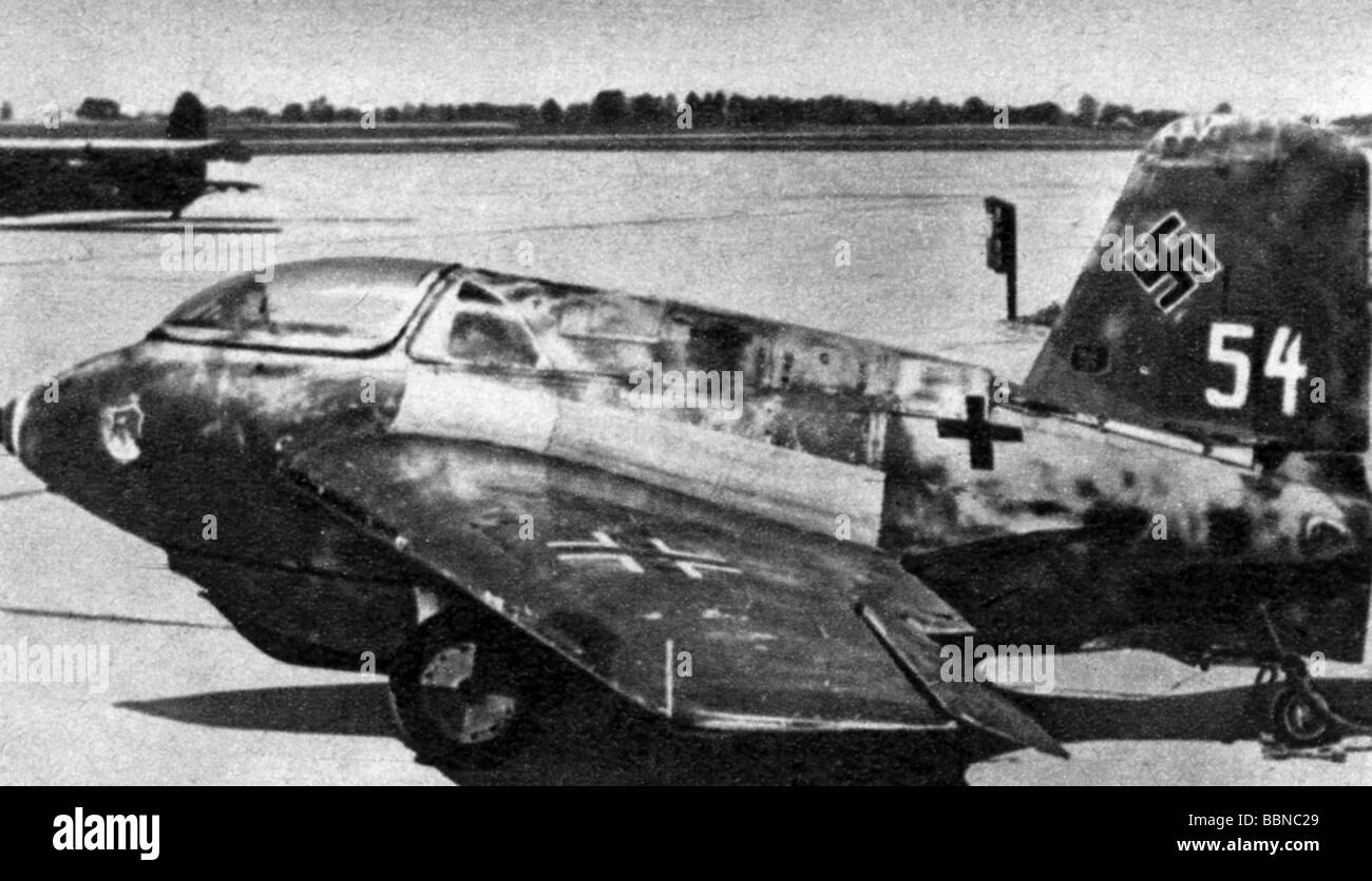 Eventi, Seconda guerra mondiale / seconda guerra mondiale, guerra aerea, aereo, aereo da combattimento tedesco a razzo Messerschmitt Me 163 B 'Komet', 1944, Foto Stock