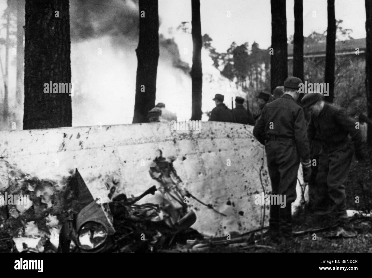 Eventi, Seconda guerra mondiale / seconda guerra mondiale, Finlandia, resti di un bombardiere sovietico abbattuti su Helsinki, guerra d'inverno 1939 - 1940, Foto Stock