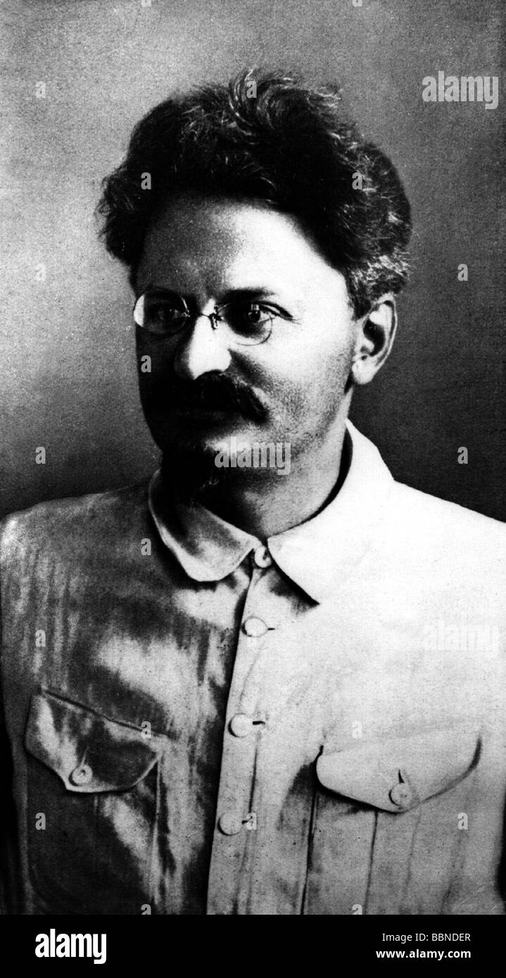 Trotsky, Leon (Lev Davidovich Bronstein), 7.11.1879 - 21.8 1940, Politico Sovietico, Ritratto, 1920, Foto Stock