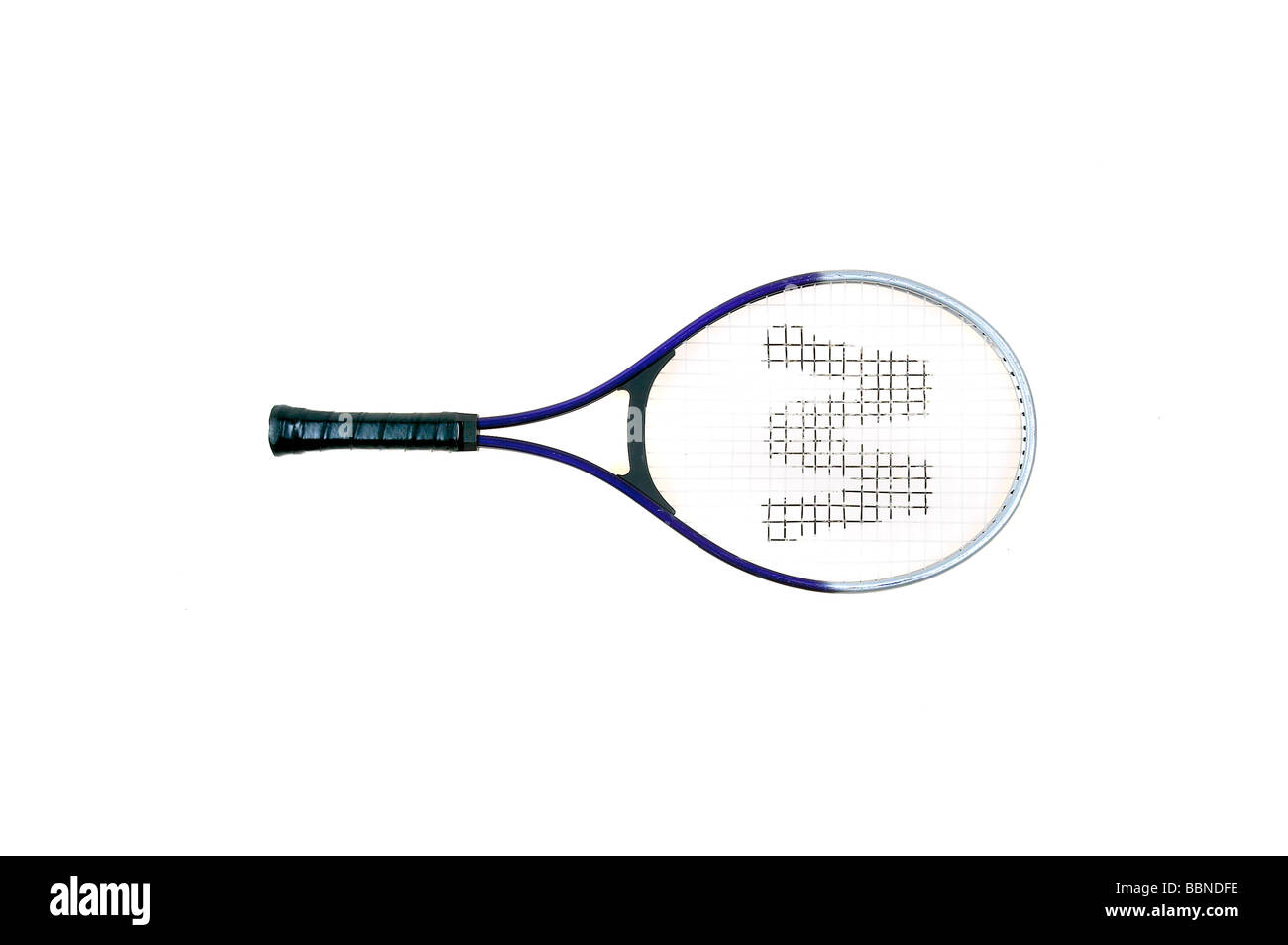 Breve racchetta da tennis Foto Stock