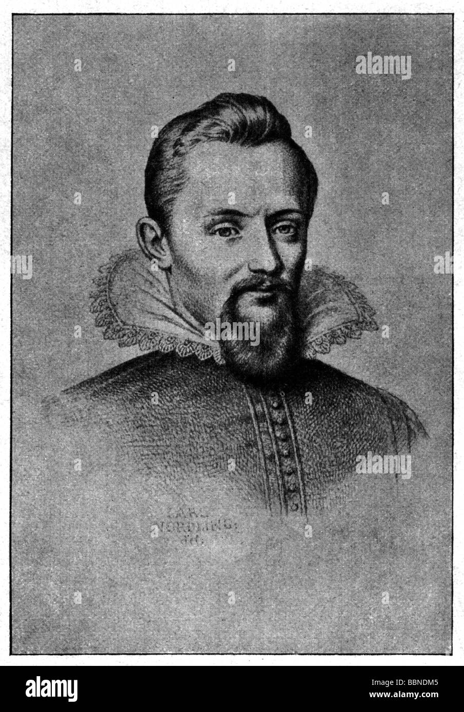Keplero, Johannes, 27.12.1571 - 15.11.1630, astronomo tedesco, ritratto, disegno dopo un'immagine a Berlino, la Royal Observatory, Foto Stock