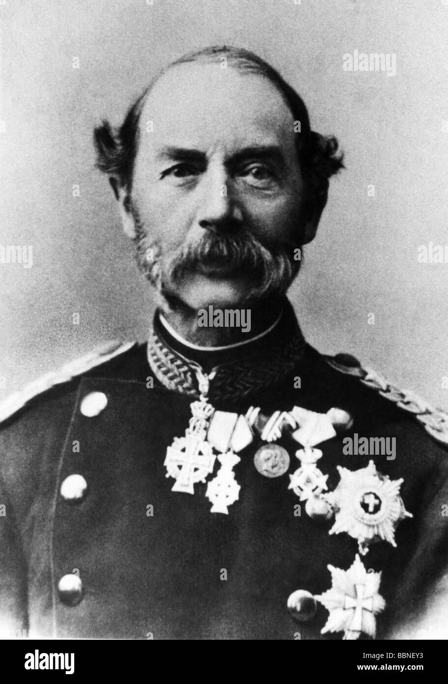 Christian IX, 8.4.1818 - 29.1.1906, Re di Danimarca 1863 - 1906, ritratto, fine 19th secolo, Foto Stock