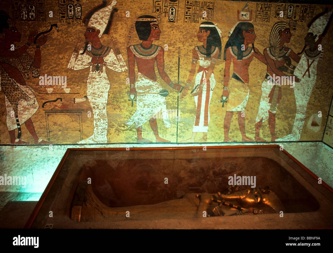 Tutankhamun, re d'Egitto, 1333 - 1323 a.C., 18th dinastia, tomba, Egitto, Foto Stock