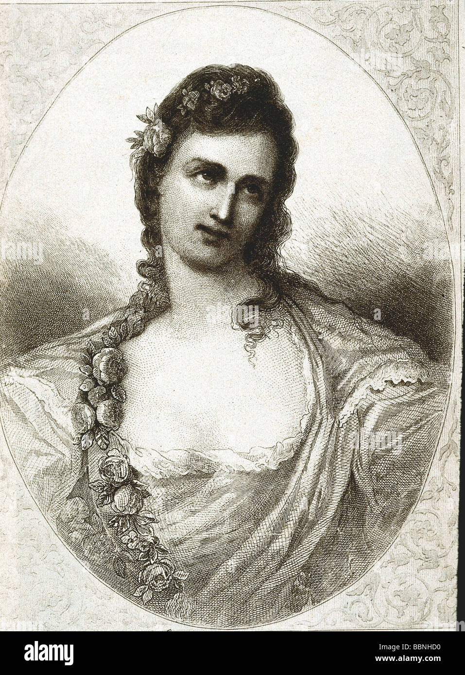 Arnould, Sophie, 14.2.1744 - 1803, attrice francese, ritratto, incisione in legno, 19th secolo, , Foto Stock