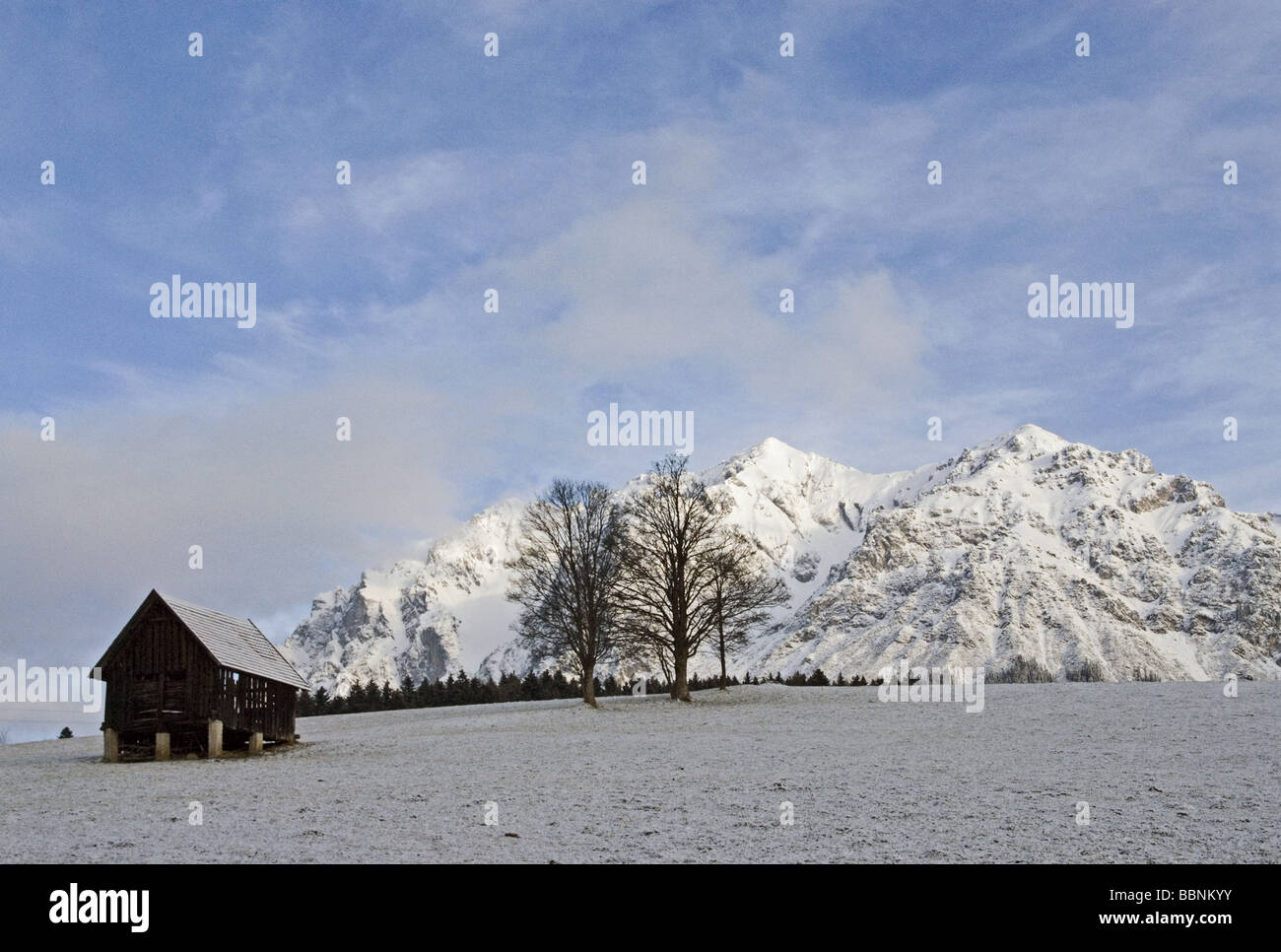 Geografia / viaggi, Salisburgo, Austria Membro, paesaggi, Dachstein mountain range, Scheichenspitz (2667 m), Additional-Rights-Clearance-Info-Not-Available Foto Stock