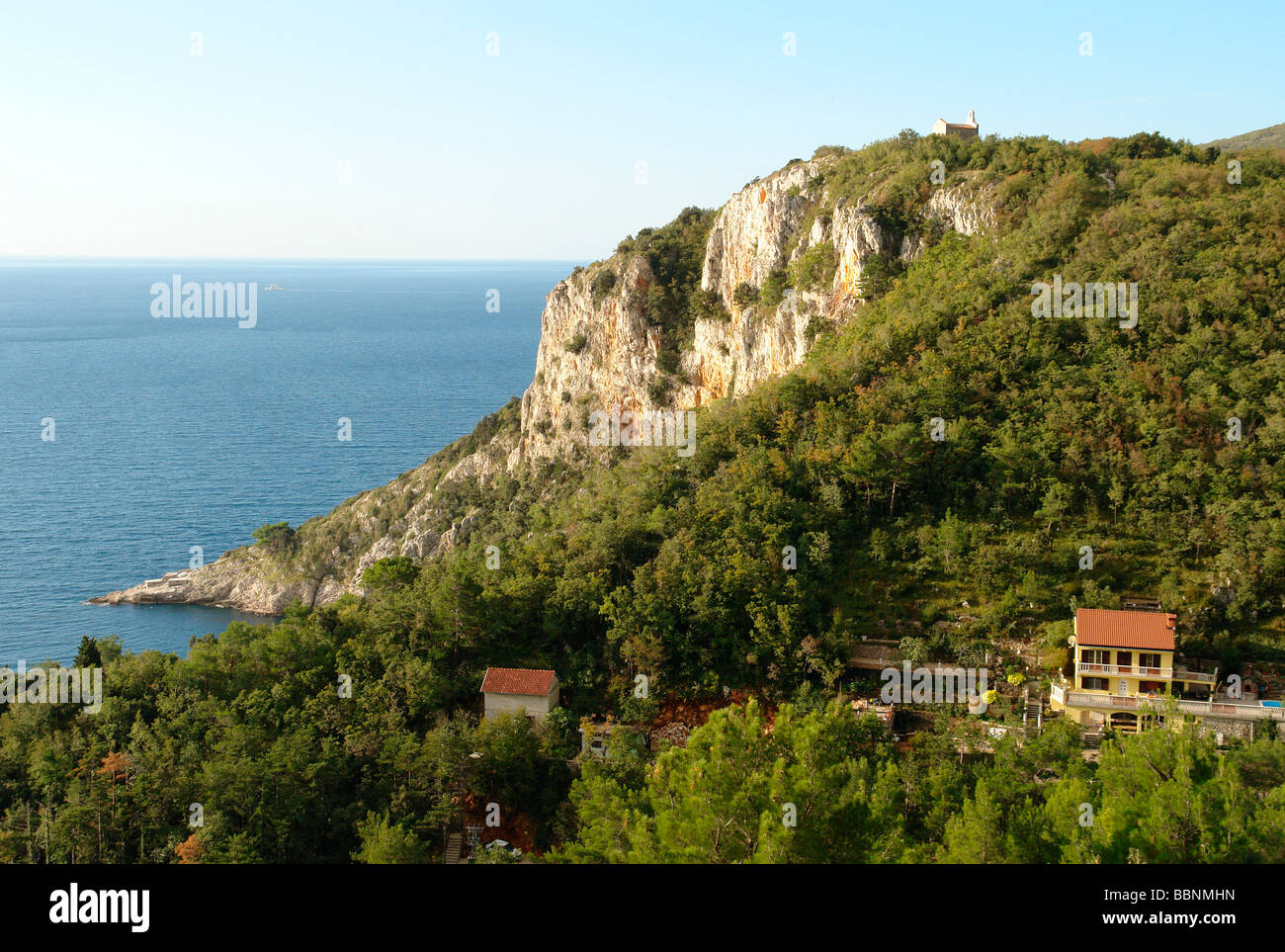 Geografia / viaggi, Croazia, Istria, Brsec: Costa e paesaggio, Additional-Rights-Clearance-Info-Not-Available Foto Stock