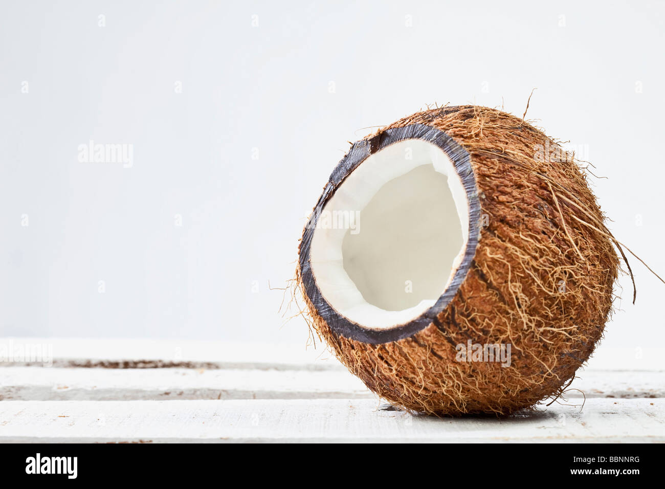 Tagliate a fette il dado di Coco, close up Foto Stock