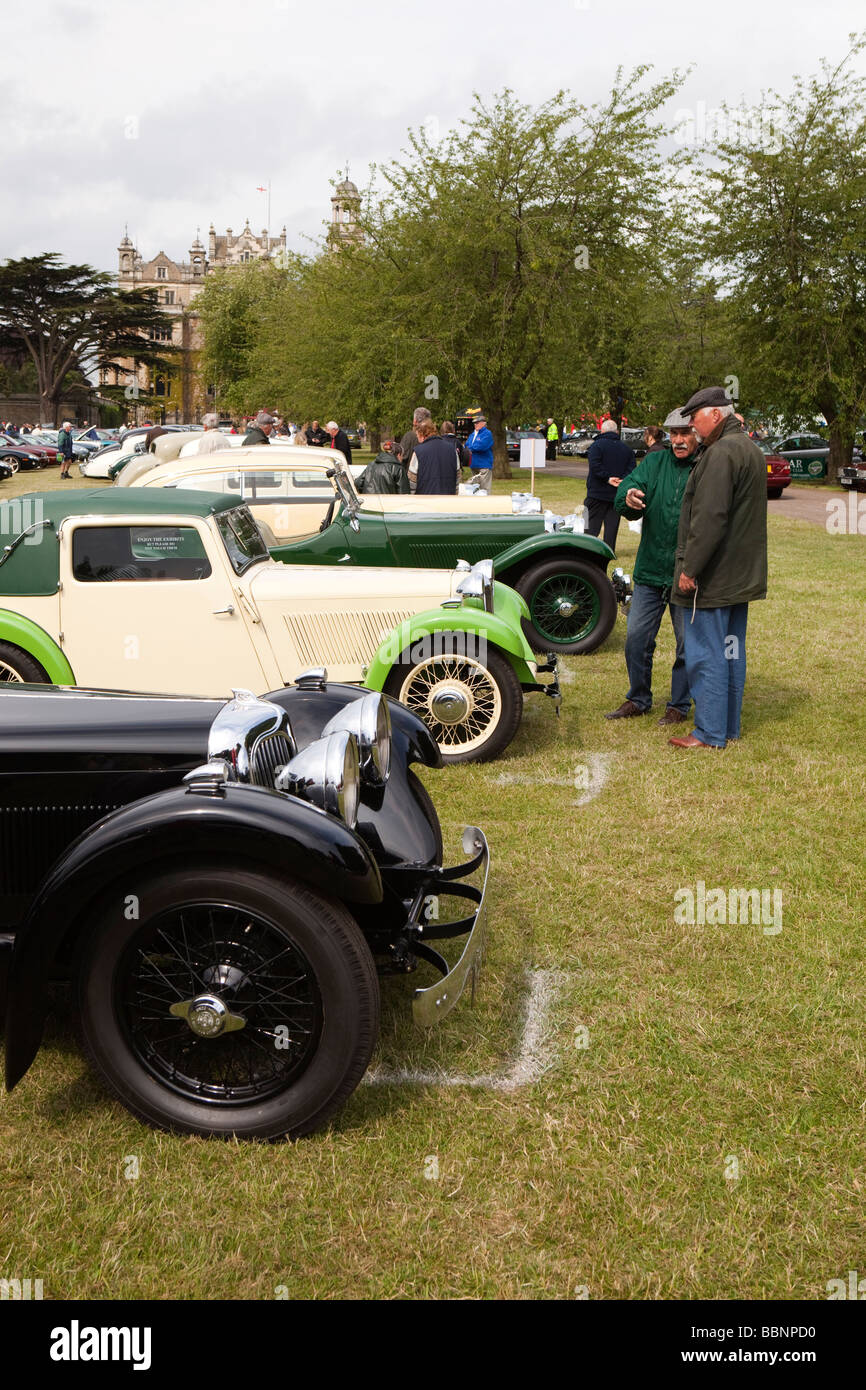 Jaguar Motoring Club di appassionati XXV Anniversario Rally Thoresby Hall Park Nottinghamshire SS swallow veicoli Foto Stock