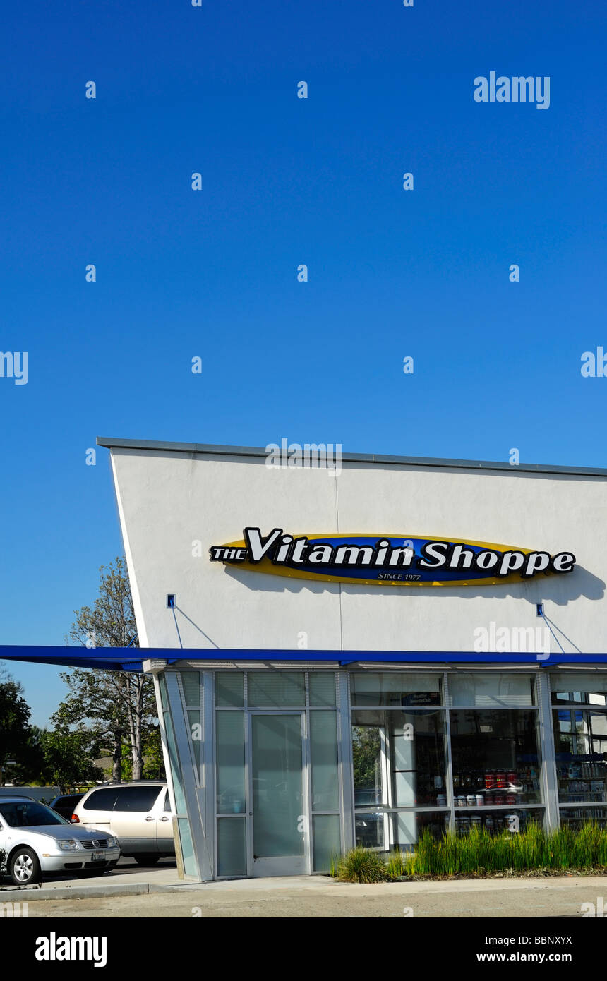 Il negozio Vitamin Shoppe, Long Beach CA Foto Stock