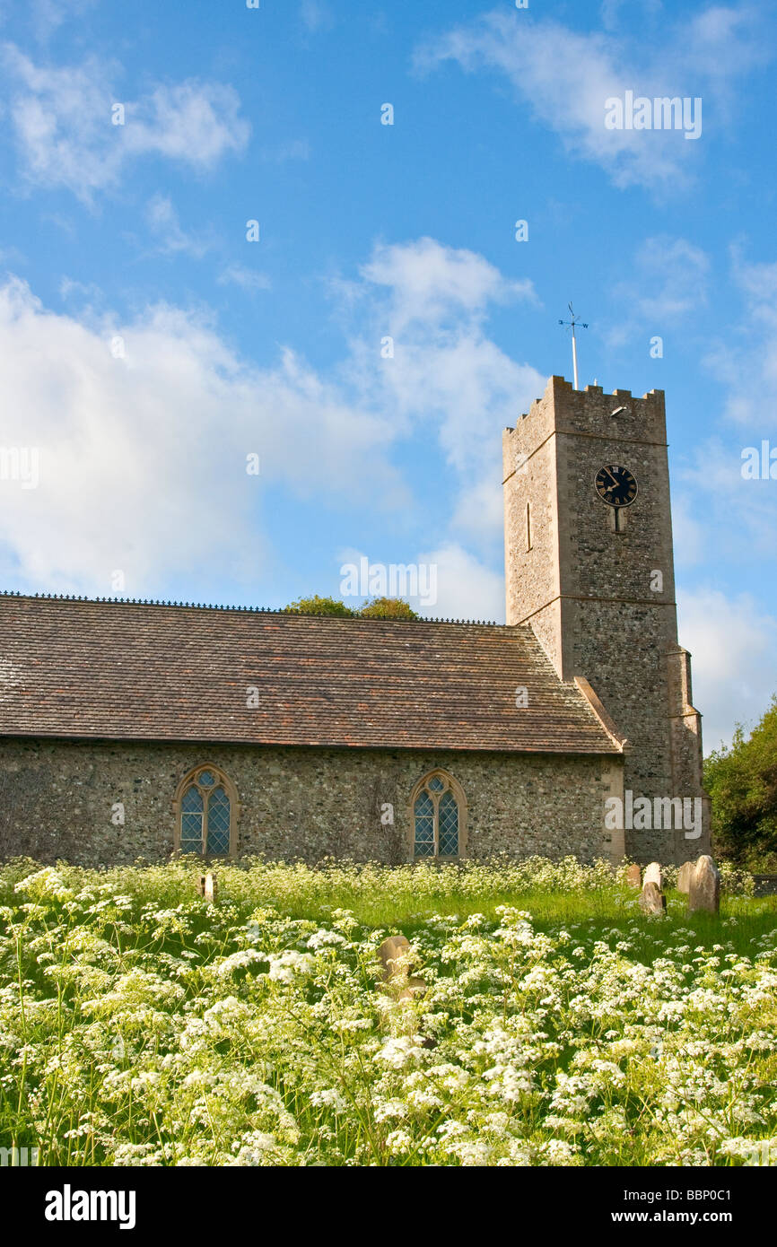 St James chiesa su una luminosa giornata di primavera Dunwich Foto Stock