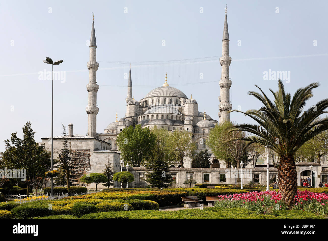 La Moschea Blu, Sultan Ahmed Camii, Piazza Sultanahmet, Istanbul, Turchia Foto Stock