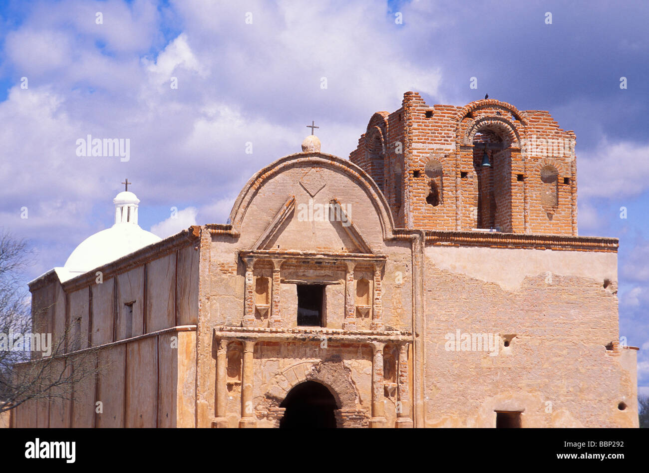 La chiesa della missione di San Jose de Tumacacori Tumacacori National Historic Park Arizona Foto Stock