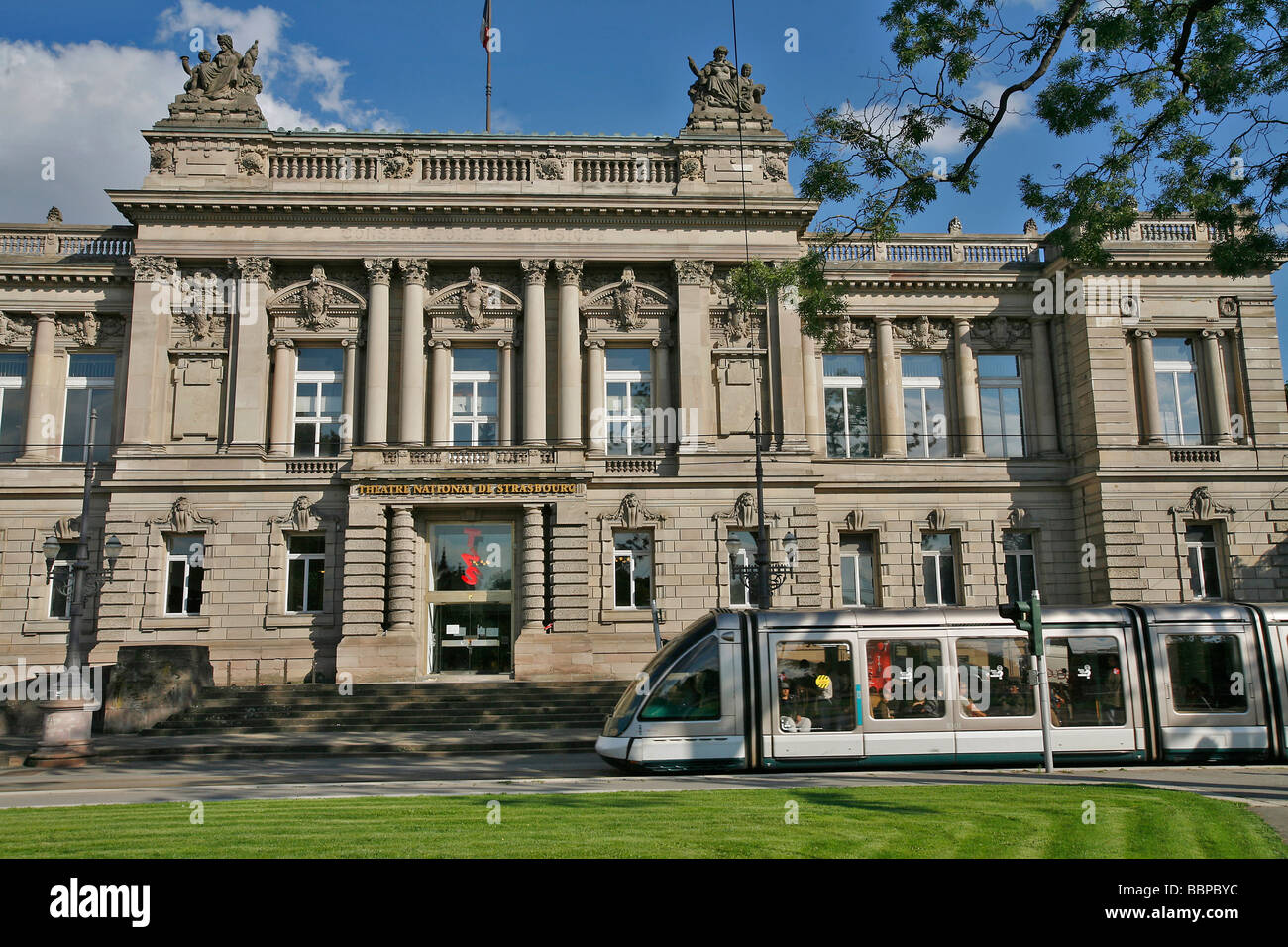 PLACE DE LA REPUBLIQUE, il Teatro Nazionale di Strasburgo, TNS, Strasburgo, BAS RHIN (67), l'Alsazia, Francia, Europa Foto Stock