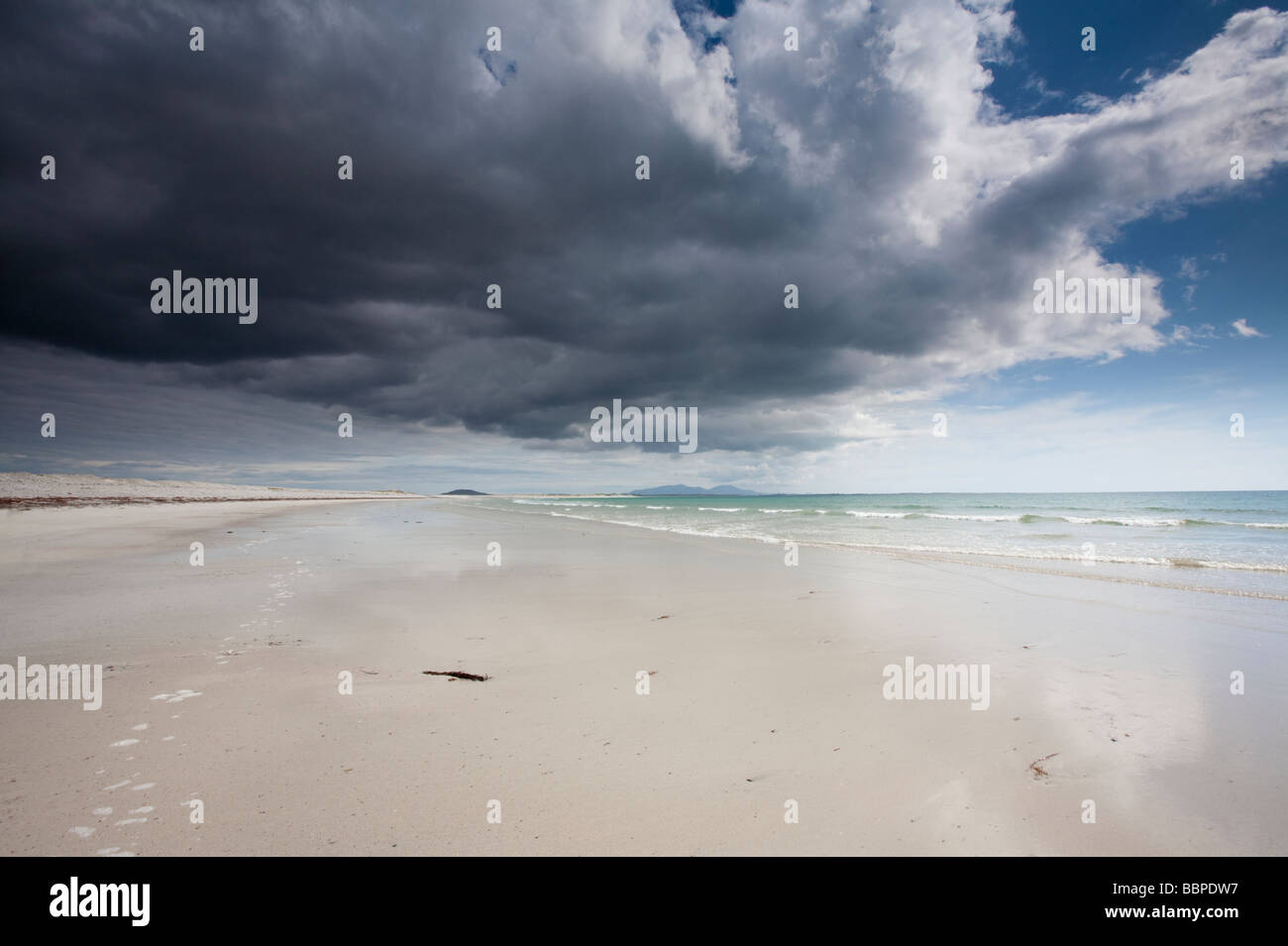 Spiaggia a Baleshare North Uist Foto Stock