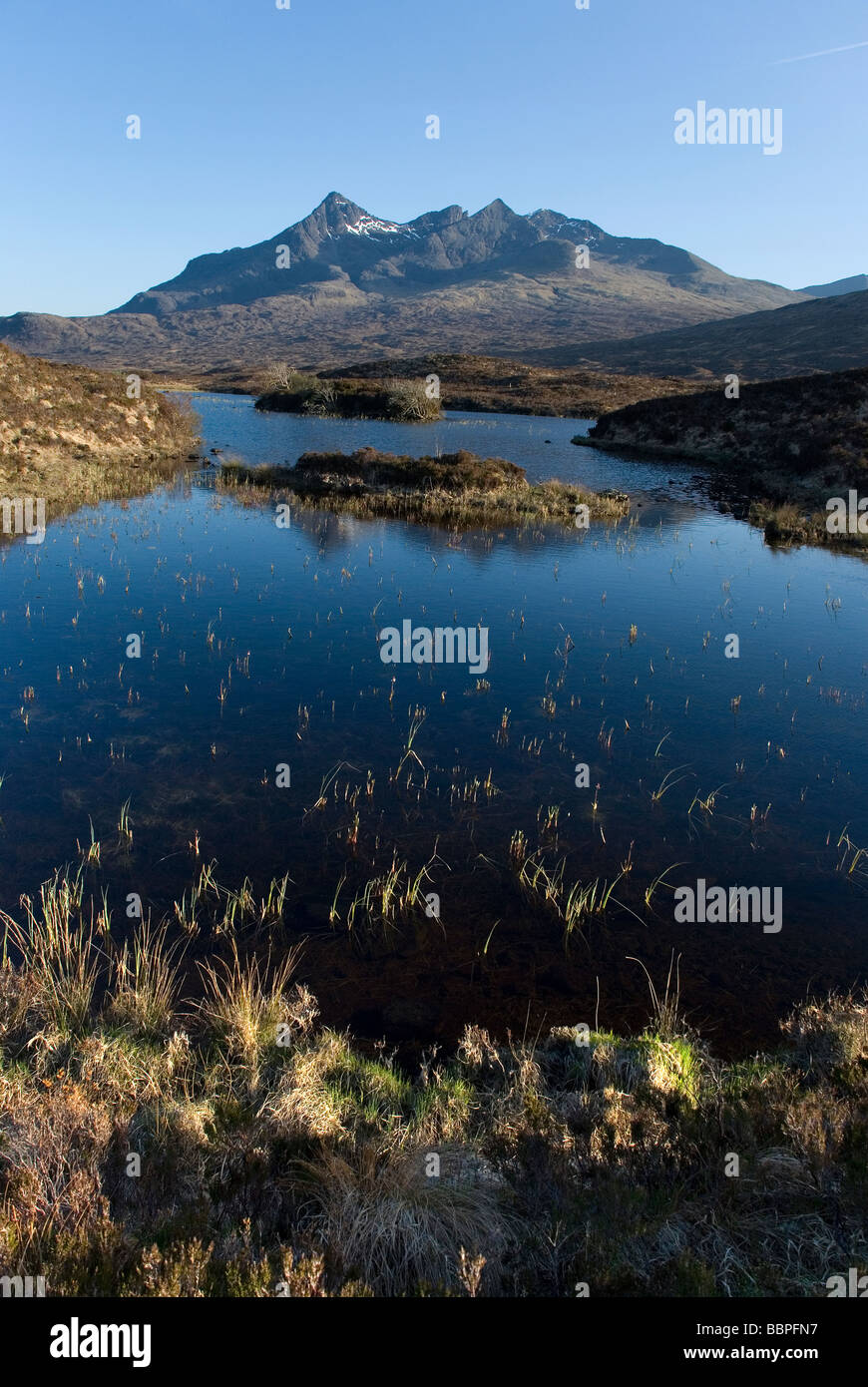 Nero, Cuillins Sligachan, Isola di Skye in Scozia Foto Stock