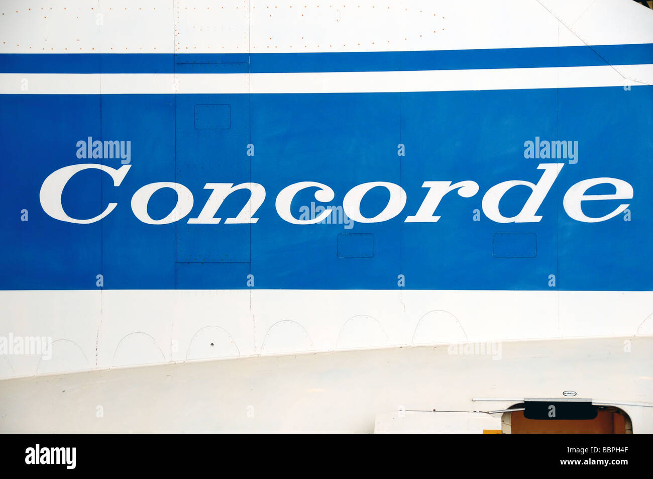 Un originale Concorde aeromobili presso l'Imperial War Museum Duxford, REGNO UNITO Foto Stock