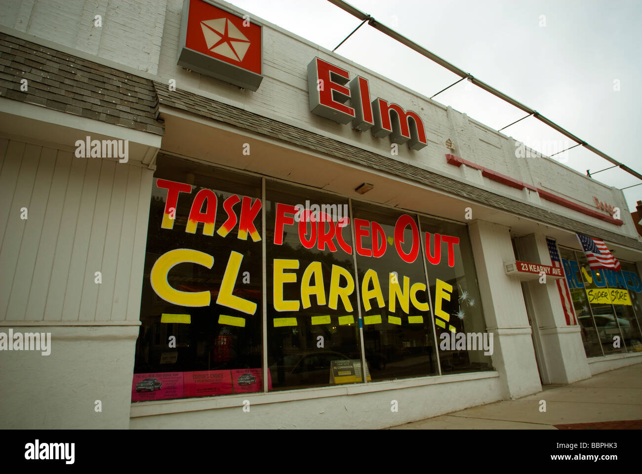 Elm vendite auto in Kearny NJ uno dei 789 ai concessionari Chrysler Group LLC eliminato Foto Stock
