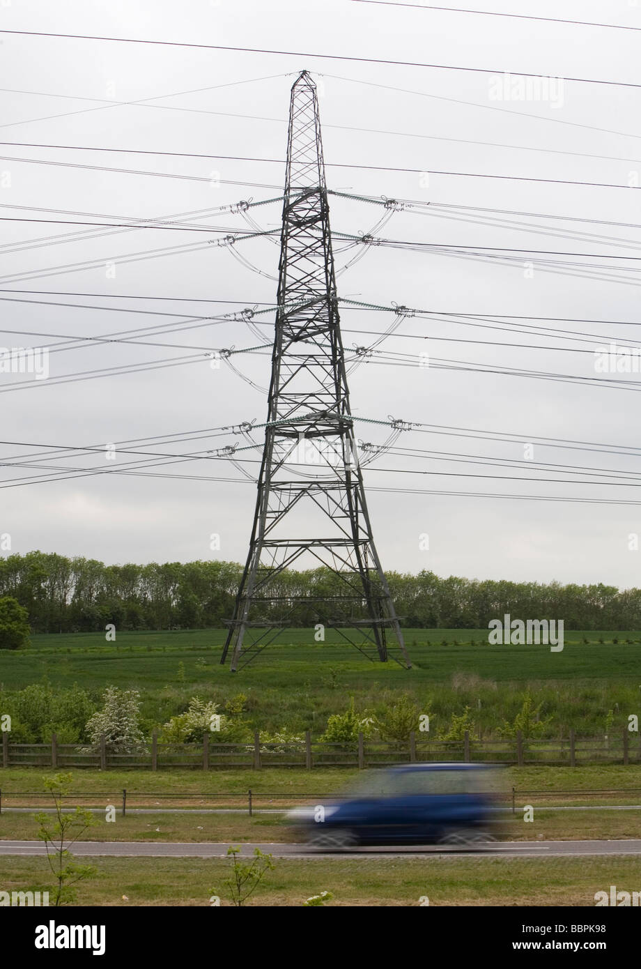 Rayleigh sub power station parte del National Grid in Essex U K Foto Stock