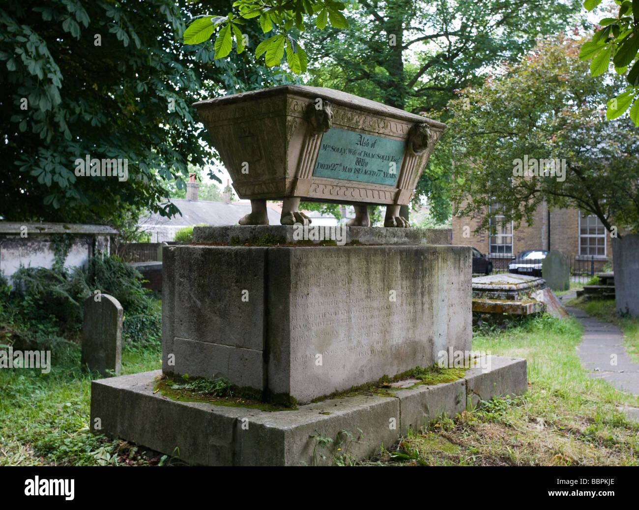 'St Chiesa di Maria' ' Walthamstow Village' ' Walthamstow Area di Conservazione" "London Borough of Waltham Forest' ' sagrato' Foto Stock