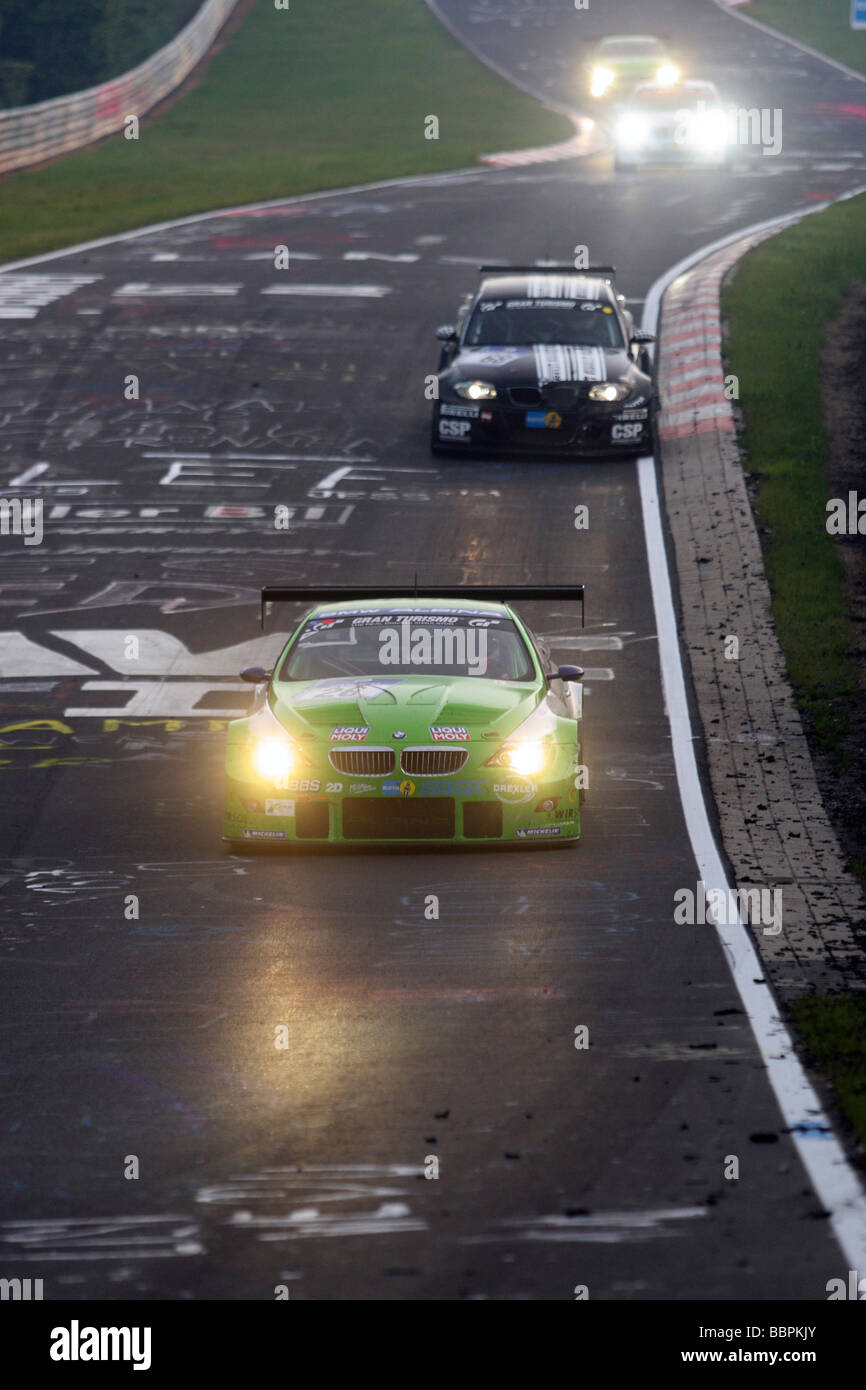 24 ore di corsa al Nurburgring race track, la BMW del team Alpina con Bovensiepen, Andreas D - Buchloe Alpina Wirth, er Foto Stock