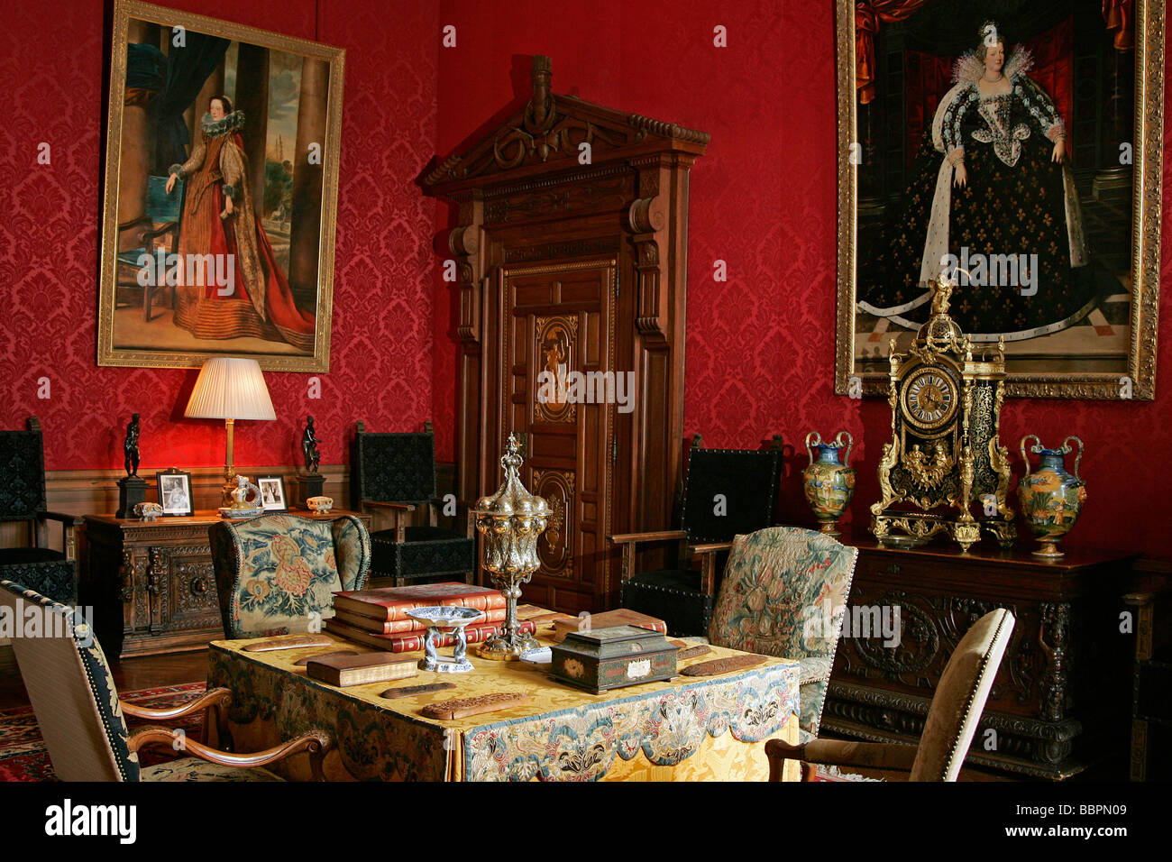 Il GUARDROOM, Chateau D'Anett, EURE-ET-LOIR (28), Francia Foto Stock