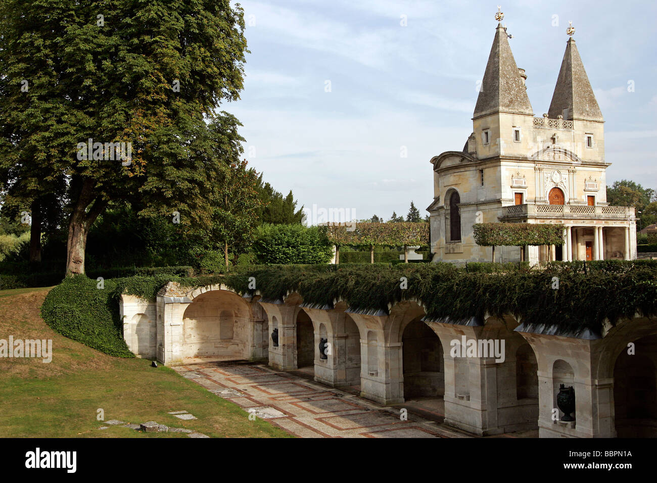 Il Criptoportico e la cappella, Chateau D'Anett, EURE-ET-LOIR (28), Francia Foto Stock