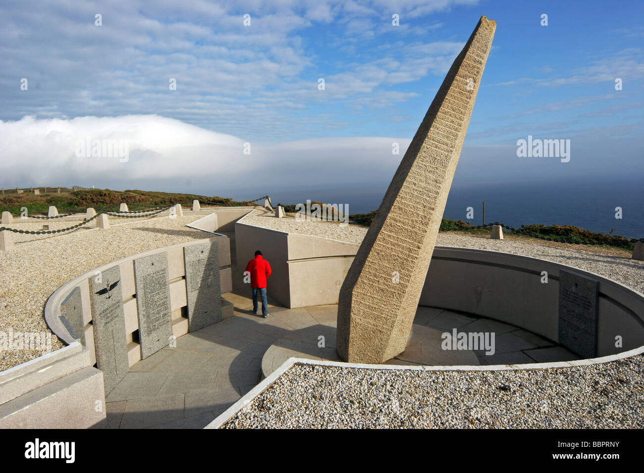 Monumento alle vittime di aviazione navale, CROZON penisola di Cap de la CHEVRE, Finisterre (29), Brittany, Francia Foto Stock