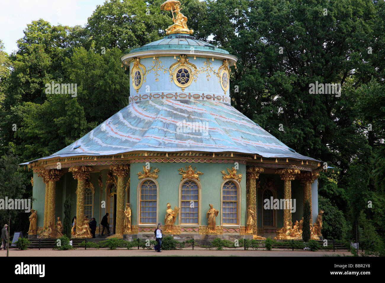 Germania Brandeburgo Potsdam Parco Sanssouci Teahouse cinese Foto Stock