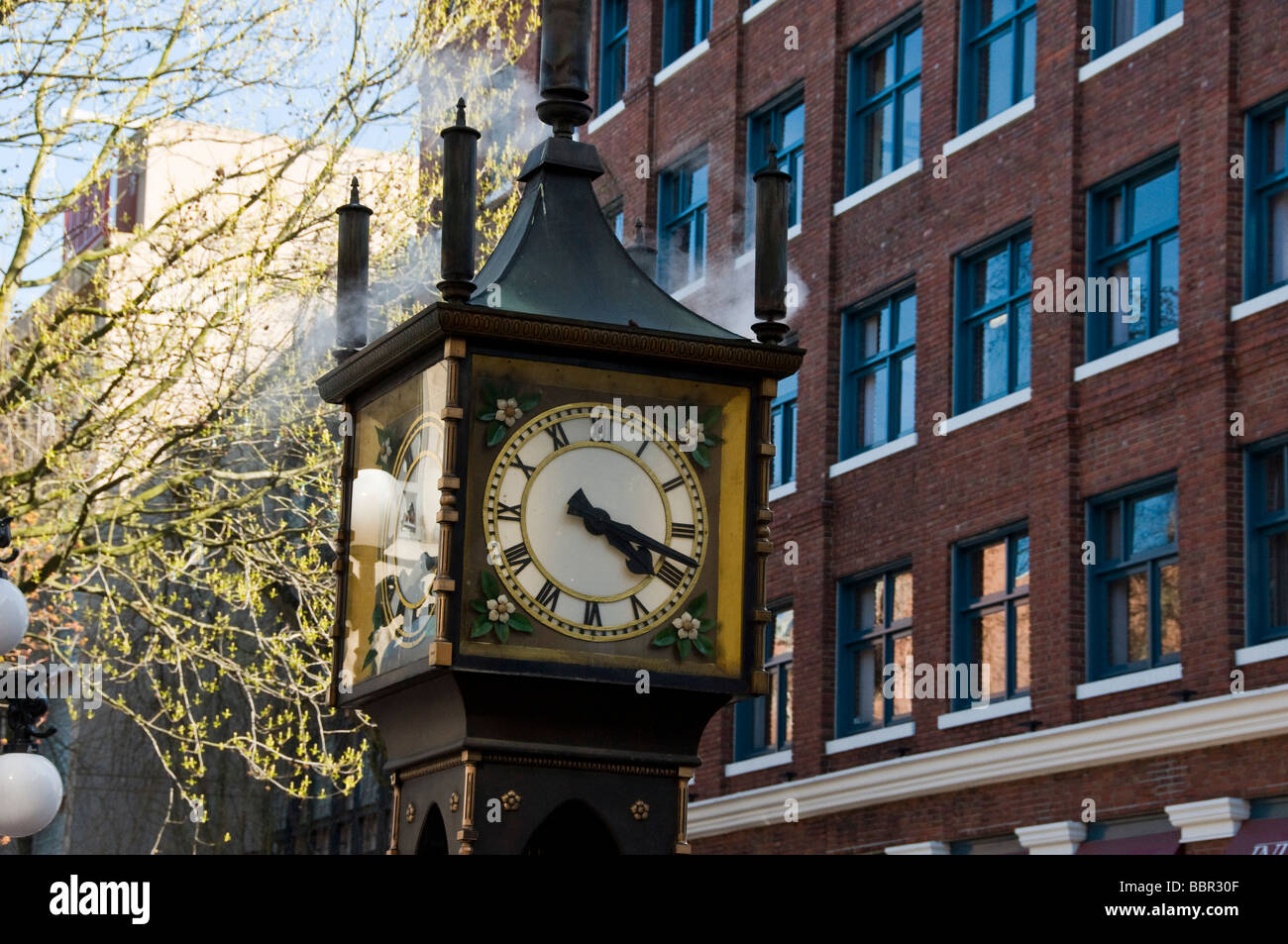 Il clock di vapore Gastown Vancouver Foto Stock