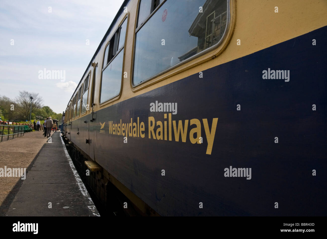 Wensleydale Railway at Leeming Bar nelle vicinanze Bedale North Yorkshire Foto Stock