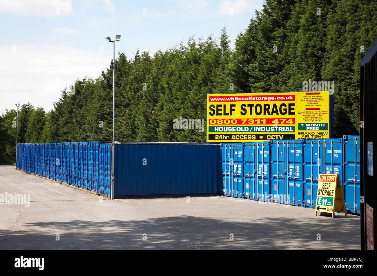 Contenitori di stoccaggio per affitto Foto Stock