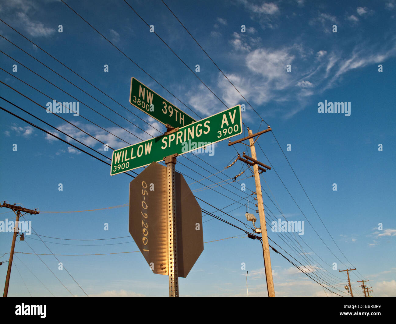 Willow Springs Avenue Foto Stock