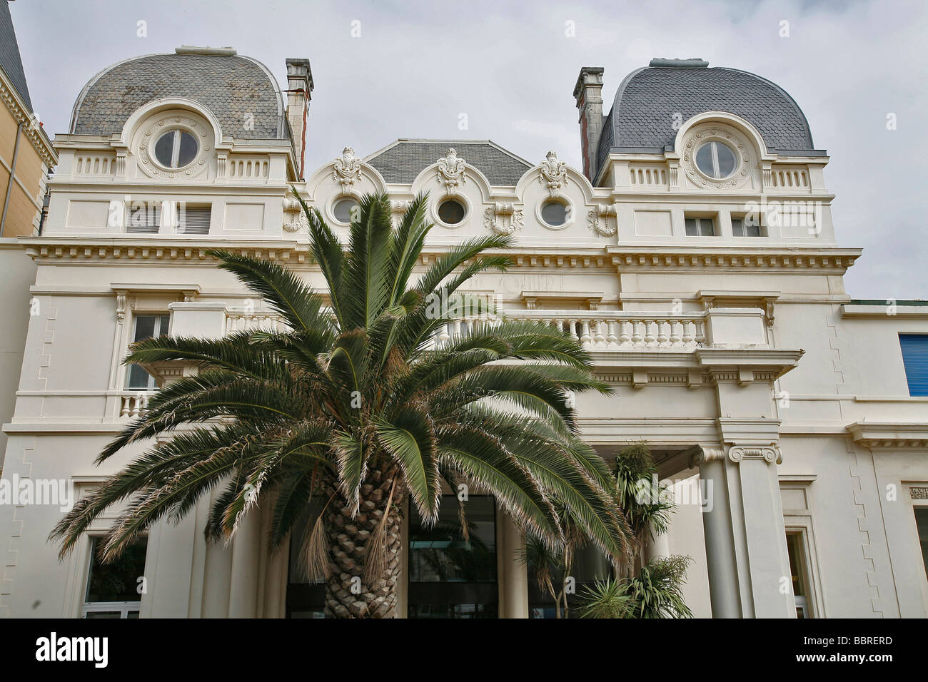 ESPACE BELLEVUE, dell'architettura del Secondo Impero, Biarritz, Pirenei ATLANTIQUES, (64), Francia, Paesi Baschi, costa basca Foto Stock