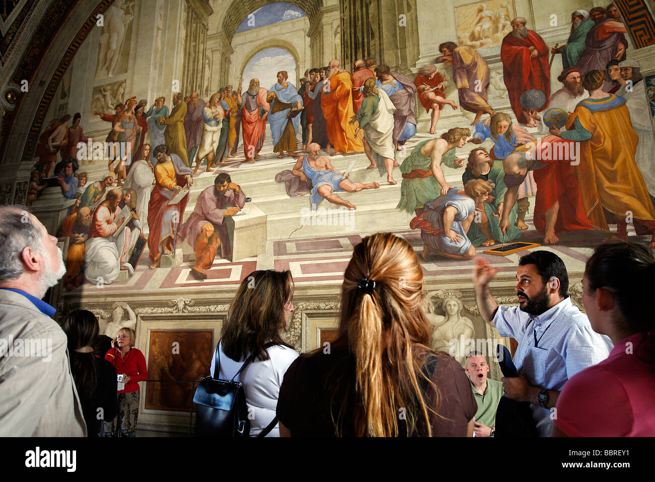 Le stanze di Raffaello, il Museo del Vaticano, Roma Foto Stock