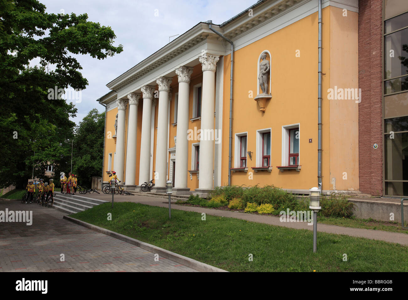 Down Town di Viljandi, Estonia, nazione del Baltico, l'Europa orientale. Foto di Willy Matheisl Foto Stock