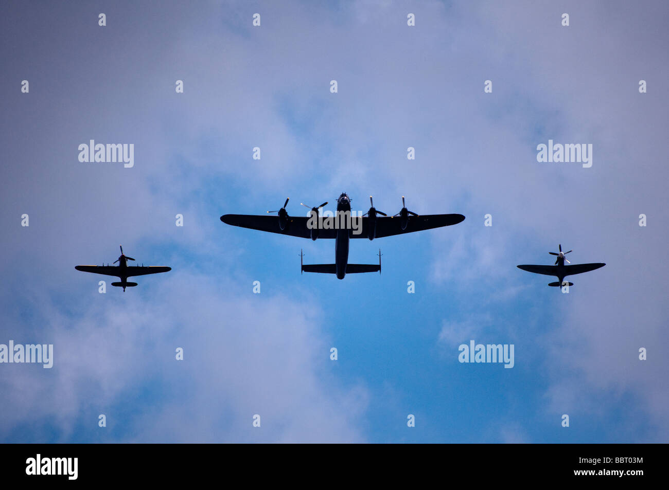 Il Battle of Britain Memorial Flight Foto Stock