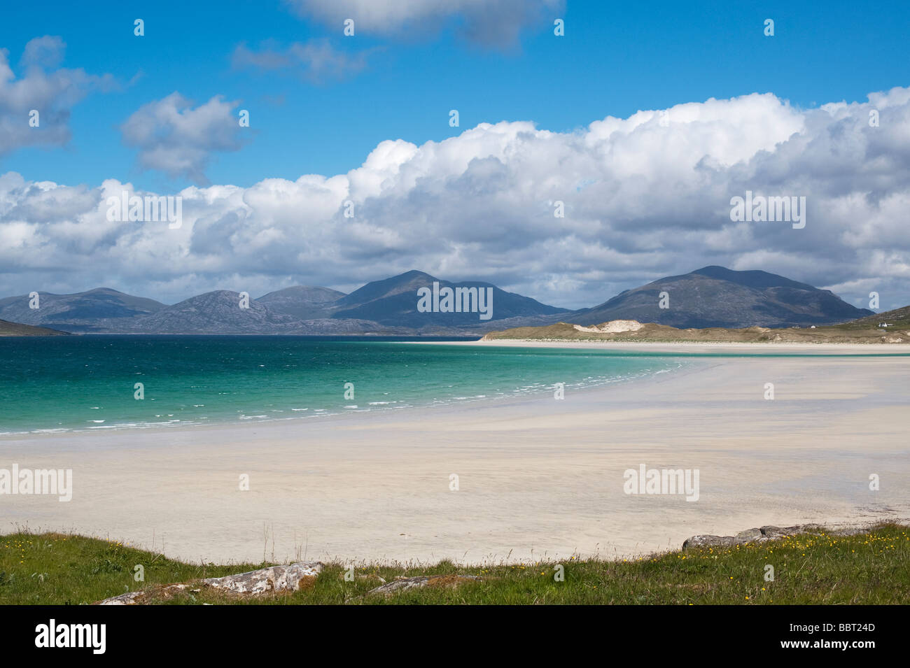 Traigh Lar beach, Sud Harris, Ebridi Esterne, Scozia Foto Stock