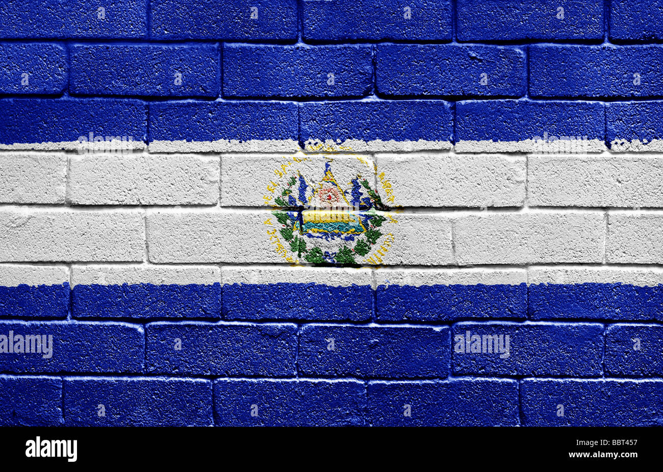 Bandiera di El Salvador Foto Stock